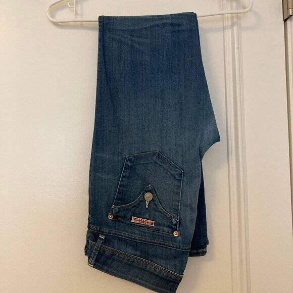 Women's Blue Distressed Jeans - Picture 4 of 16